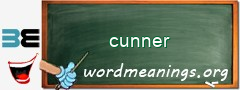 WordMeaning blackboard for cunner
